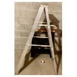 Pair of Foldable Sawhorses and Step Ladder
