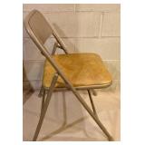Four Vintage Metal Folding Chairs