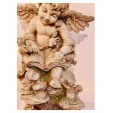 Resin Indoor/Outdoor Garden Angel Reading to the Animals