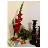 Festive Home Decor and Faux Fruit