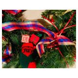 Three Vintage Christmas Wreaths