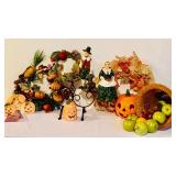 Fun Vintage Fall Decor, Wreaths, Pumpkins, Faux Fruit and More!