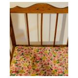 Vintage Wood Doll Bed and Highchair