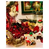 Variety of Vintage Christmas Decor