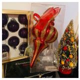 Wonderful Vintage Lot of Ornaments, Light-Up Houses and More!