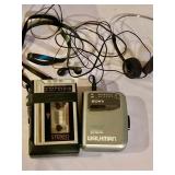 Vintage Electronics, Sony Walkman, Cassette Player, Speakers and Sennheisser Wireless Headphones