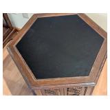 Vintage Hexagon Side Table