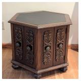 Vintage Hexagon Side Table