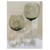 Whimsical Wine Lot, Birdhouse Wine Rack, Smoked Wine Glasses and Gift Boxes