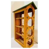 Whimsical Wine Lot, Birdhouse Wine Rack, Smoked Wine Glasses and Gift Boxes