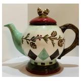 Three Teapots, Including Two Cast Iron