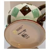 Three Teapots, Including Two Cast Iron