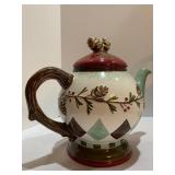 Three Teapots, Including Two Cast Iron