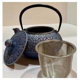 Three Teapots, Including Two Cast Iron