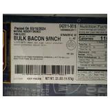 33lbs Bulk Bacon 9/Inch Hickory Smoked Thin Sliced