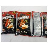 3x 9oz Doritos Dinamita Sticks-Flamin Hot Queso