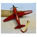 Coca Cola Airplane w/stand-10"x12"52oz