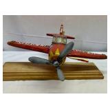 Coca Cola Airplane w/stand-10"x12"52oz