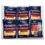 B. 6x 8oz Kraft Signuature Cheddar Blend Shredded