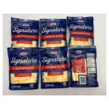 B. 6x 8oz Kraft Signuature Cheddar Blend Shredded