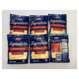 B. 6x 8oz Kraft Signuature Cheddar Blend Shredded