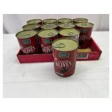 12x Tuscan Garden Large Black Olives-Pitted