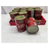 12x Tuscan Garden Large Black Olives-Pitted