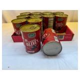 12x Tuscan Garden Large Black Olives-Pitted