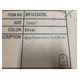 33 x 42" Metal Frame Mirror