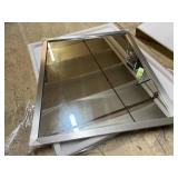 30 x 36" Brushed Nickel Aluminum Mirror