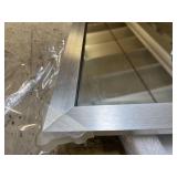 30 x 36" Brushed Nickel Aluminum Mirror