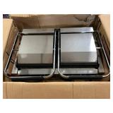 Kratos Double Sandwich Grill - 18.7 x 9 Grooved Plates