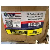TCP Global 10 Gallon Pressure Pot Tank with Air Powered Agitator