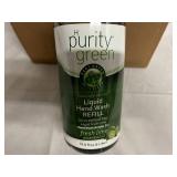 6 Bottles of Purity Green Liquid Hand Soap Refill - Fresh Lime