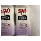 4 Bottles of Natures Miracle Pet Shampoo and Conditioner