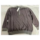 Cutter and Buck Gray and Purple Sweater - 1XB