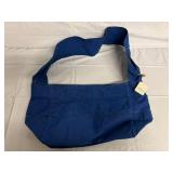 Free People Canvas Sling Bag - Icelandis Blue