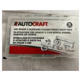 128 Piece Set of Autocraft Grade 5 Fasteners