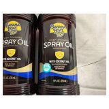 6 Bottles of Banana Boat Deep Tanning Spray Oil - 4 SPF