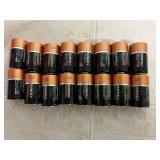 16 Duracell D Batteries