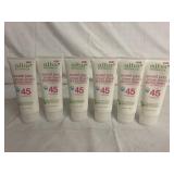 6 Bottles of Alba Botanica Sweat Pea 45 SPF Sunscreen