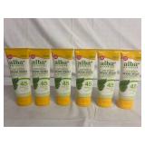 6 Bottles of Alba Botanica Sensitive Sheer Shield 45 SPF Sunscreen