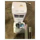 JHS 8,000 BTU Portable Air Conditioner Cools 170 Sq. Ft. with Dehumidifer, Fan, Remote, LED Display and Timer in White Customer Returns See Pictures