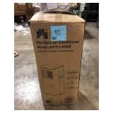 JHS 8,000 BTU Portable Air Conditioner Cools 170 Sq. Ft. with Dehumidifer, Fan, Remote, LED Display and Timer in White Customer Returns See Pictures