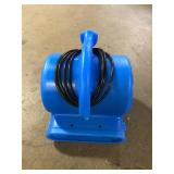 B-Air 1/4 HP Air Mover Blower Fan for Water Damage Restoration Carpet Dryer Floor Home and Plumbing Use in Blue Customer Returns See Pictures