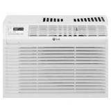 LG 6,000 BTU 115-Volt Window Air Conditioner Cools 250 sq. ft with Remote in White  Customer Returns See Pictures