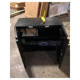 Husky Heavy Duty Welded 20-Gauge Steel Wall Mounted Garage Cabinet in Black (28 in. W x 22 in. H x 14 in. D) Customer Returns See Pictures