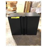 Husky Heavy Duty Welded 20-Gauge Steel Wall Mounted Garage Cabinet in Black (28 in. W x 22 in. H x 14 in. D) Customer Returns See Pictures