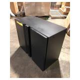 Husky Heavy Duty Welded 20-Gauge Steel Wall Mounted Garage Cabinet in Black (28 in. W x 22 in. H x 14 in. D) Customer Returns See Pictures