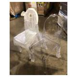 MODWAY Casper Clear Dining Side Chair Customer Returns See Pictures